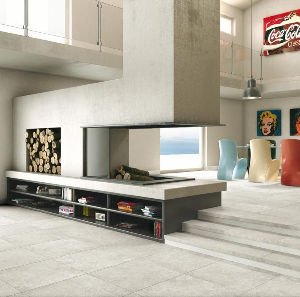 Carrelage effet béton - Grey Soul White