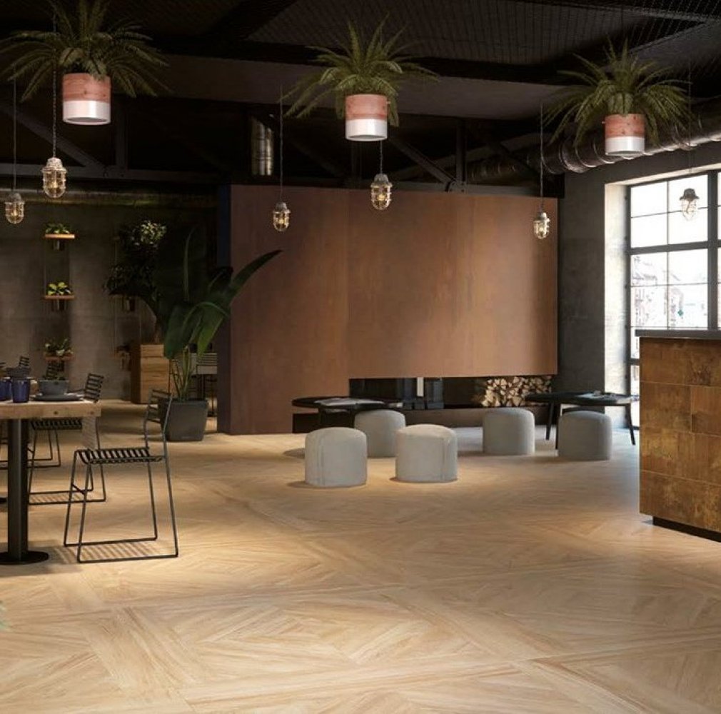 Carrelage imitation parquet - Komi Natural Cassettone